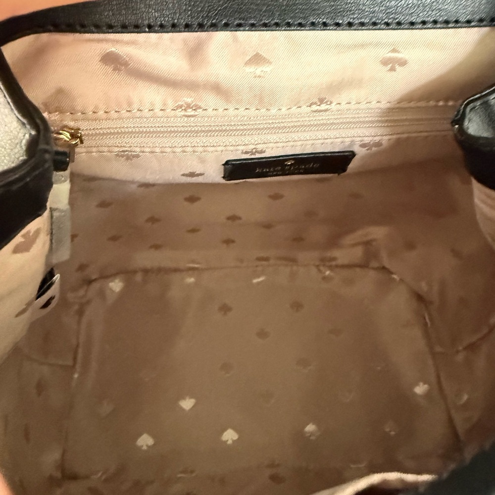 Kate Spade Black Backpack with Gold Accent - Picture 4 of 5